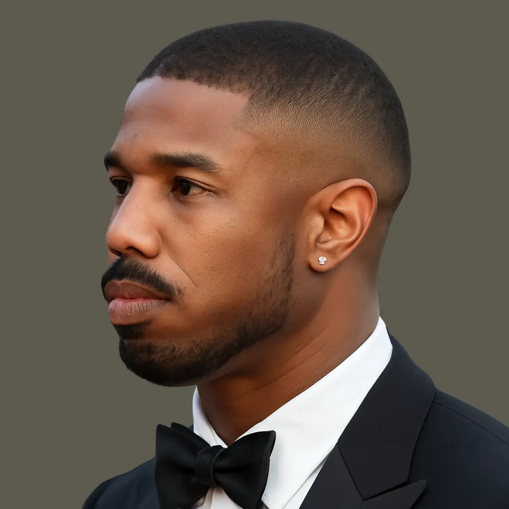 Buzz Cut with Drop Fade