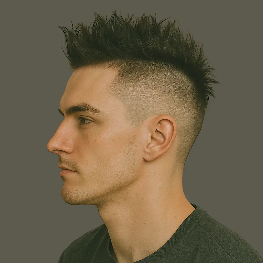High Fade with Mohawk
