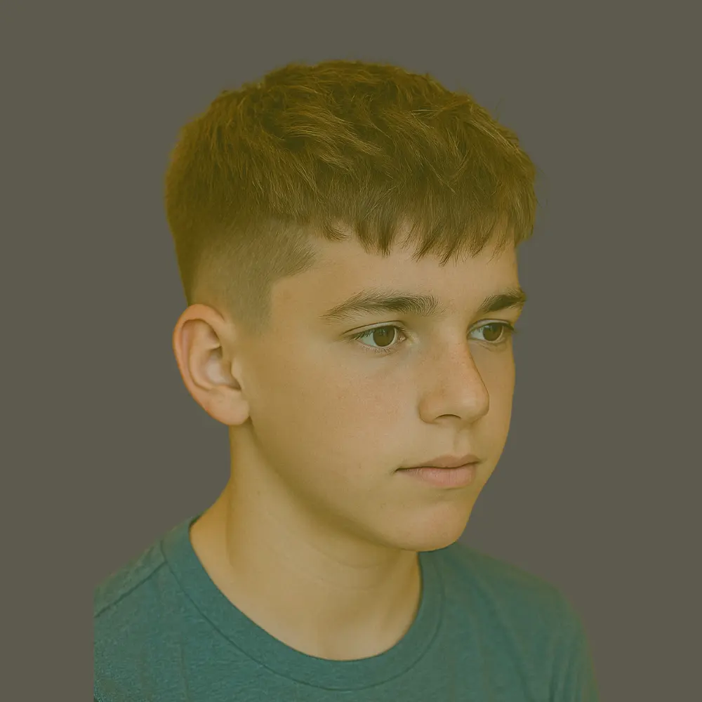 Layered Crop with Faded Sides