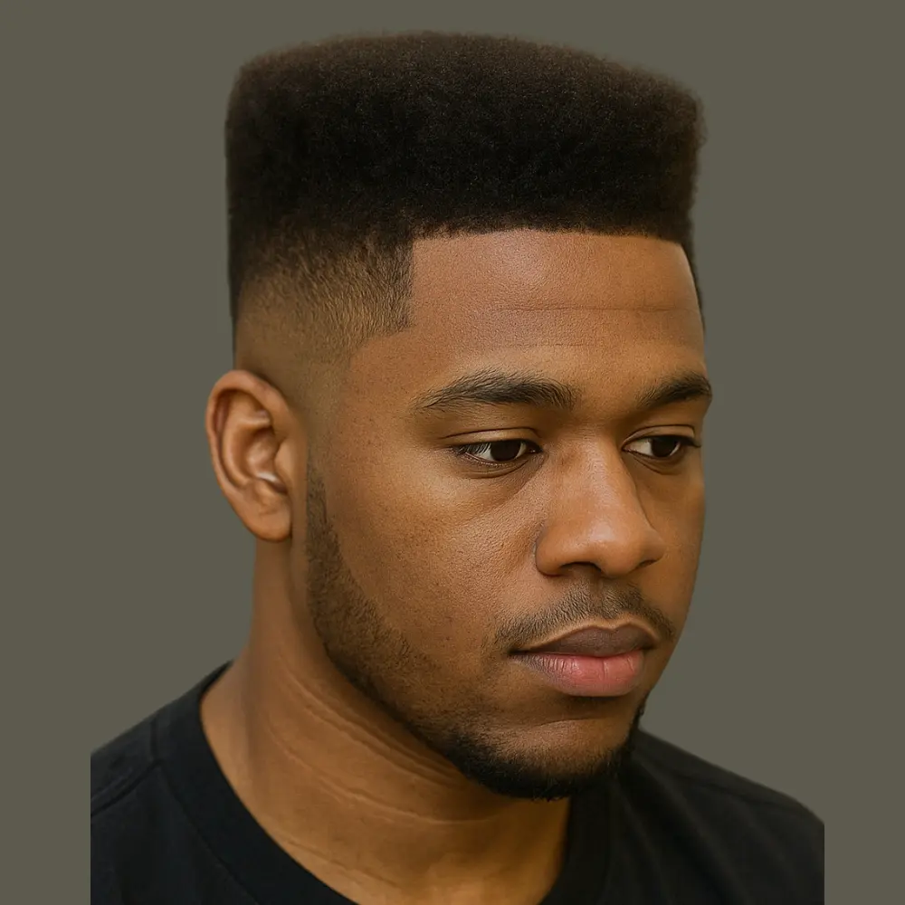 Low Fade with Flat Top