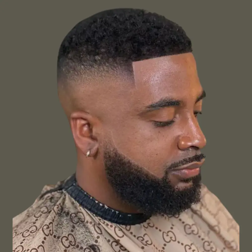 Mid Fade Black Men
