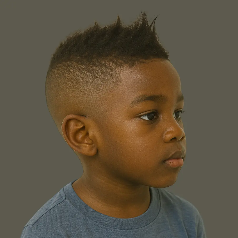 Mini Faux Hawk with Low Fade