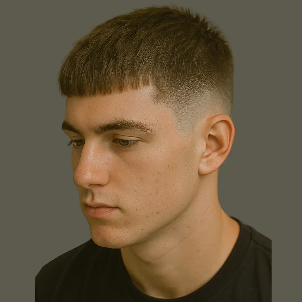 ow Fade Haircut with Crop Top